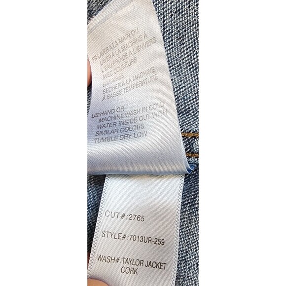 Sequin Hamsa Denim Jacket Size Large ARTICLES OF SOCIETY Hand Of Fatima - Picture 10 of 10